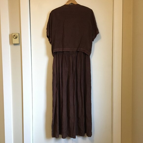 Vintage 90s Jessica Two Piece Maxi Bohemian Dress and Jacket - Picture 4 of 13